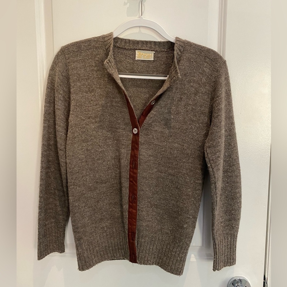 Vintage Taupe/Brown Cardigan